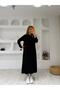 Modal Textured Long-Sleeved Dress