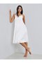 Women White Lace Detail Strappy Slipdress