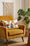 Colorful Flower Garden Patterned Punch Embroidered Rectangular Cushion Cover 35X55 cm - Tasseled Cushion Cover - 2