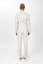 Men's Collared Buttoned Jacket & Pocketed Trousers Women's Suit-Beige - 1196505 - 2
