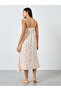 Ditsy Floral Lace Trim Ruffle Sleeve Slip Dress - 4