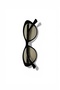 Porfo Pre Women's Black Frame Soft Glass Cat Eye Sunglasses |   Uv400 Protection - 2