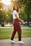 Women's Plaid Pajama Bottoms Milan Fabric with Viscose Content Single Bottom - 6