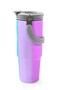 Colorful Striped Patterned Steel Thermos with Straw and Direct Drinking Feature 900 ml 38708 - 5