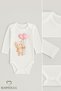 3-Piece Baby Body Set 100% Cotton Long Sleeve Lover-Themed Teddy Bear Printed Newborn, Baby Bodysuit - 7