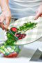 Glass Cutting Board and Presentation Plate Round Love Series with Heart Pattern 30 X 30 cm - 5