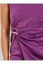 Women Purple Sleeveless Bodycon Midi Dress - 4