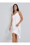 Women White Lace Detail Strappy Slipdress - 2