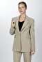 Oversize Single Button Classic Women's Jacket - Bamboo - 1197100
