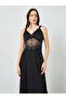 Women Waist Cincher Effect Mesh Insert Slip Dress - 2