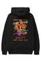 Araba Club Series 4 Back Printed Black Oversize Hooded Sweatshirt Men Women - 2