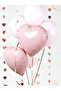 Heart Foil Balloon, 45 cm – Light Pink, Air & Helium Fill - 3