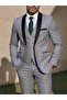 3-Piece Suit Tailored Blazer, Waistcoat and Trousers Set - 2
