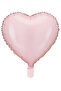 Heart Foil Balloon, 45 cm – Light Pink, Air & Helium Fill