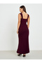 Women Purple Sleeveless Sheath Maxi Dress - 5