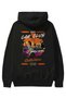 Araba Club Series 10 Back Printed Black Oversize Hooded Sweatshirt Men Women - 2