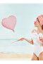 Heart Foil Balloon, 45 cm – Light Pink, Air & Helium Fill - 2