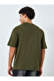 Men Green Graphic Print Oversized T-Shirt - 4