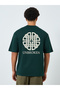 Men Green Graphic Oversized T-Shirt - 5