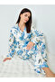 Women Satin Floral Printed Shirt and Pyjama Set