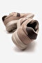 Linen Men's Shoes with Tied Straps; Beige - 4