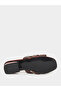 Women Brown Snake Skin Print Block Heel Sandals - 6