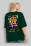 Araba Club Series 11 Back Printed Green Oversize T-Shirt 100% Cotton Men's Women's - 4