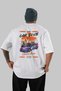 Araba Club Series 7 Back Printed White Oversize T-Shirt 100% Cotton Men's Women's - 2