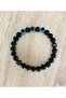 Genuine Black Agate Stone Bracelet-Mkt.1.101.73 Relaxing, Embracing, Energy Bracelet - 2