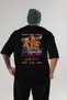 Araba Club Series 24 Back Printed Black Oversize T-Shirt 100% Cotton Men's Women's - 2