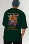 Araba Club Series 5 Back Printed Green Oversize T-Shirt 100% Cotton Men's Women's - 7