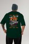Araba Club Series 30 Back Printed Green Oversize T-Shirt 100% Cotton Men Women - 2