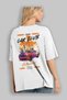 Araba Club Series 19 Back Printed White Oversize T-Shirt 100% Cotton Men's Women's - 3