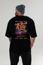 Araba Club Series 35 Back Printed Black Oversize T-Shirt 100% Cotton Men's Women's - 5