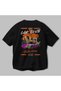 Araba Club Series 35 Back Printed Black Oversize T-Shirt 100% Cotton Men's Women's - 3
