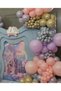 Lilac Pink Aura Blue Gold Lilac Balloon Chain Set Includes 103 Jumbo Balloons - 2