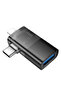 محول UA36E 2 في 1 من نوع Lightning و Type-C إلى USB 3.0 - أسود - 5