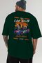 Araba Club Series 7 Back Printed Green Oversize T-Shirt 100% Cotton Men's Women's - 6