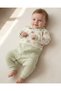 Baby Boy's Stylish Seasonal Romper with Pocket Detail and Collar, 3-6-9-12 Months, Snail Print