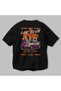 Araba Club Series 40 Back Printed Black Oversize T-Shirt 100% Cotton Men's Women's - 3