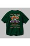Araba Club Series 2 Back Printed Green Oversize T-Shirt 100% Cotton Men Women - 3