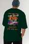 Araba Club Series 41 Back Printed Green Oversize T-Shirt 100% Cotton Men Women - 7