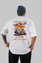 Araba Club Series 12 Back Printed White Oversize T-Shirt 100% Cotton Men Women - 2
