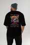 Araba Club Series 1 Back Printed Black Oversize T-Shirt 100% Cotton Men's Women's - 5