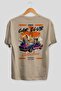 Araba Club Series 23 Back Printed Beige Oversize T-Shirt 100% Cotton Men Women