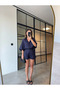 Summer Women's Suit with Button Short Sleeve Shorts - 5