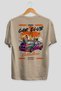 Araba Club Series 15 Back Printed Beige Oversize T-Shirt 100% Cotton Men Women