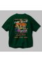 Araba Club Series 3 Back Printed Green Oversize T-Shirt 100% Cotton Men's Women's - 3