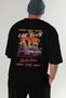Araba Club Series 24 Back Printed Black Oversize T-Shirt 100% Cotton Men's Women's - 7