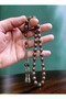 Each One Is a Silver-Embellished Red Kuka Prayer Bead with Silver Tassels. - 2
